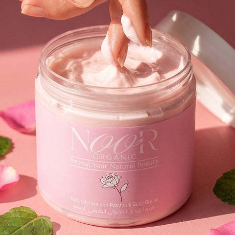 كريم الورد و الباتشولي الطبيعي للجسم