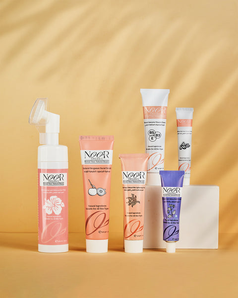 مجموعة تفتيح البشرة المضاعف للوجه + ترميم البشرة ( لا تصلح للحامل والمرضعه )