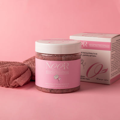 Natural Rose and Patchouli Body Scrub