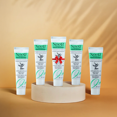 عرض معجون اسنان طبيعي بالمرة و شجرة الشاي