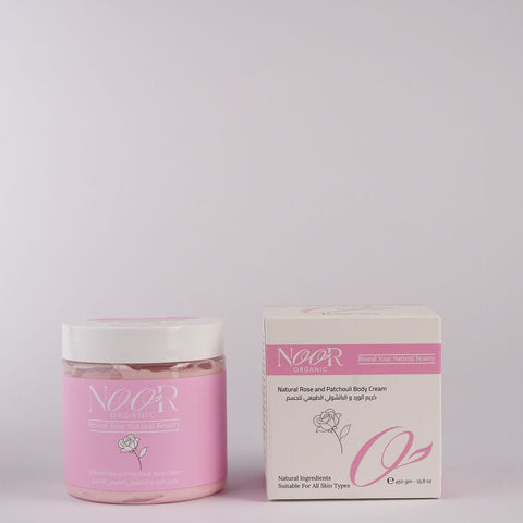 كريم الورد و الباتشولي الطبيعي للجسم