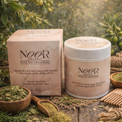 حنة الآس وأوراق الزيتون بالفيتامينات ( حنة معجونة مركزة بالفيتامينات )