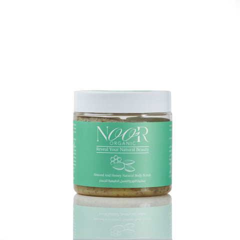 سنفرة اللوز والعسل الطبيعية للجسم